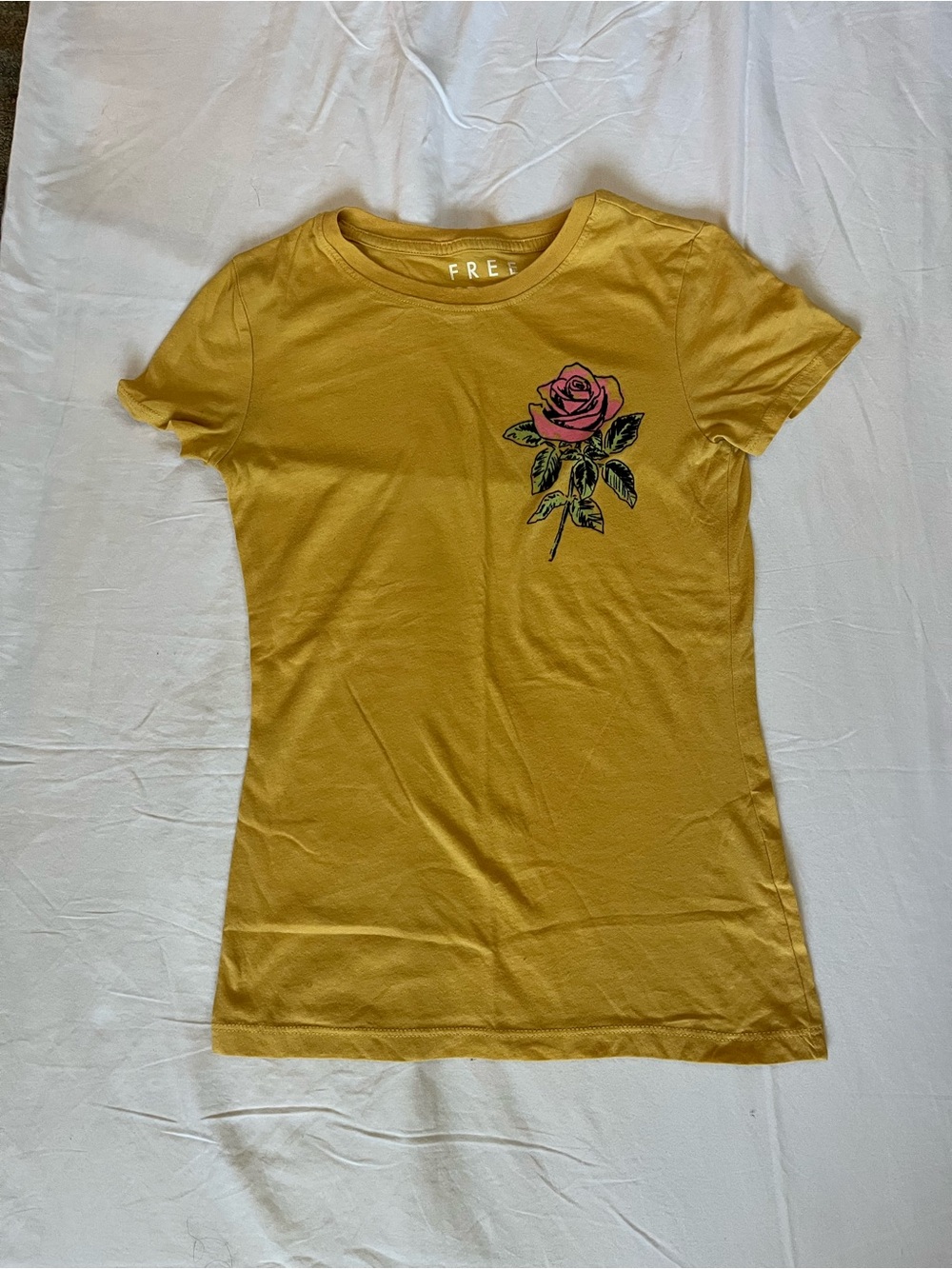 Yellow Rose Graphic Short-Sleeve Tee